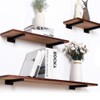 Luomorgo- 4 Pcs 8 Floating Shelf Bracket Stainless Steel Heavy