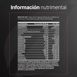 Multivitamínico para Mujer | 200 cápsulas 650 mg por porción. Colágeno Hidrolizado, Biotina, Ácido Fólico y Vitaminas. Ingredientes naturales. Womens Blend. B Life.