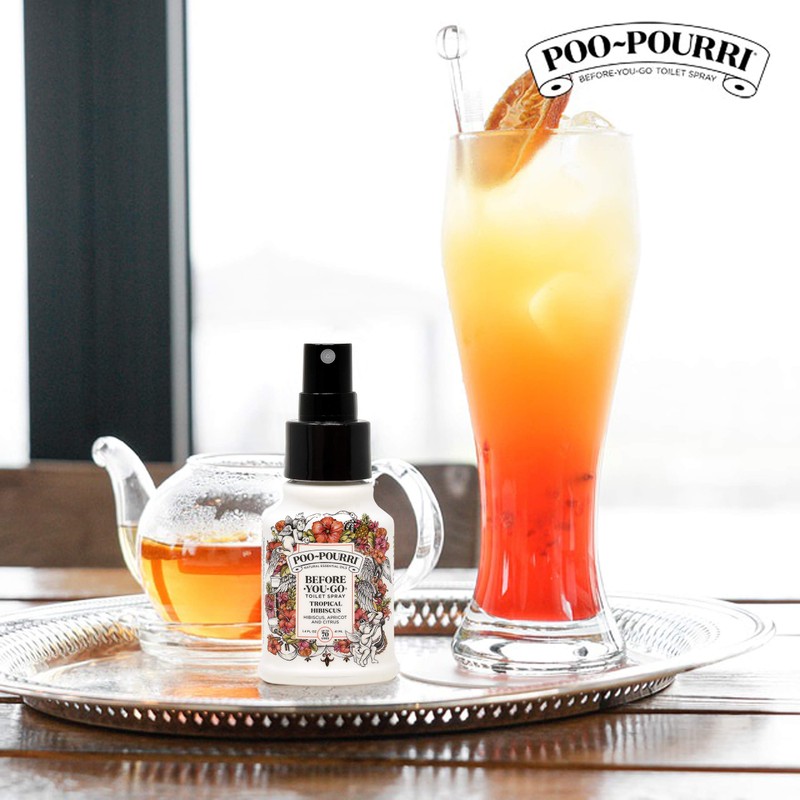 Poo-Pourri Tropical Hibiscus 1.4 Ounce 5 Pack Set