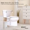 BIDETbidet Left/Right Reversible FRESH WATER Non-Electric Ultra-Slim Toilet Attachment, Ability