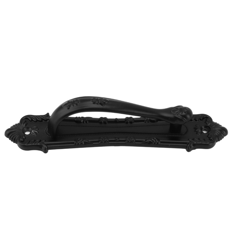 Sliding Barn Door Handle Aluminum Alloy Black Punch Free Double