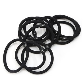Gatuida 8pcs Black Hair Elastics Ponytail Holders Elastic Hair Bands for Women Girls