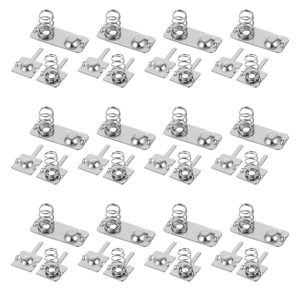 12 Pairs AAA Battery Spring Battery Contacts Battery Negative to