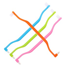 Ipetboom Sets Ergonomic Travel Tapered Toothbrushes for Daily Interspace Cleaning Portability Wear-resistant Bristles Pcs