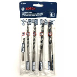 BOSCH 5 PIECE BLUE GRANITE HAMMER DRILL BIT SET HCBG500 1/8 3/16 1/4 5/16 3/8"