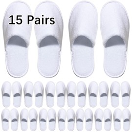 SENJUNSAFE 15Pairs guest slippers disposable for guests Washable Reusable Which Can Be Used As Women Men House Indoor Bathroom Bedroom hotel