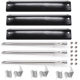 Hiorucet Grill Replacement Parts for Chargriller 5050 3001 5650 3072 5072 3030 3008 5252 3000 4000 4208 Grill Models. Grill Heat Plate Shields, Burner Tubes, Hanger Brackets Replacement Parts.