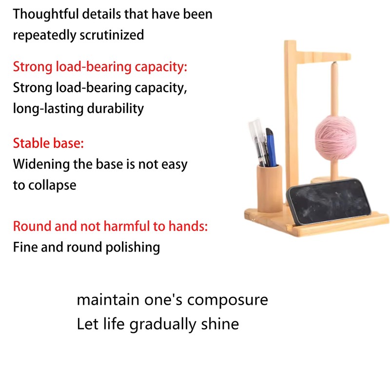 SQAQS Wood Wool Rotating Support, Strong Load Bearing, Wooden Yarn