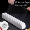 ENJOYCOO Plastic Wrap Dispenser With Cutter, Reusable Cling Film Dispenser,