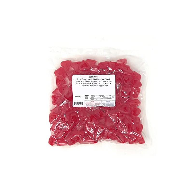Yankee Traders Ju Jube Cherry Hearts 2 Pounds (Valentines)
