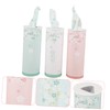 TOVINANNA 3pcs Portable Car Tissues Decorative Cylinder Tissue Box for