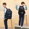 Galaxy School-Bag Backpack and Lunch-Bag Set for Boys Middle-School Elementary