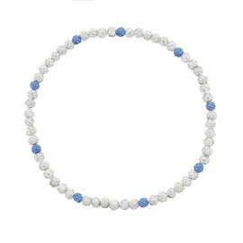 Generic Baseball Necklaces for Baseballer Beaded Necklace Rhinestone Baseball Necklace Jewelry Gift (White), 0.3X0.3X0.6in