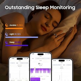 Waterproof Smart Ring, Health Ring, Sports Ring, Supports Multiple Sports Modes, Suitable，Health Rings for Women Men