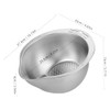 Stainless Steel Rice Washer and Strainer Bowl, Large Capacity Kitchen