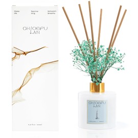 Chloefu Lan Reéd Diffuser,6.7 oz Natural Essential Scented Oil with Diffuser Sticks, Best for Bathroom Decor, Living Room Decor, Home & Office Decor, Aromatherapy Diffuser Oil Gift Set