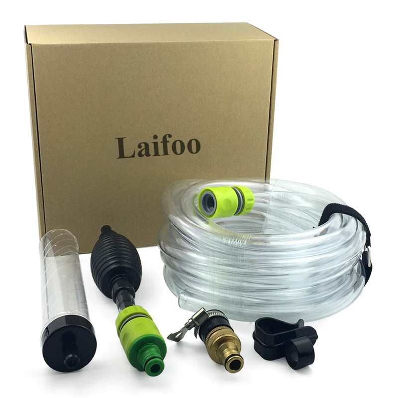 Laifoo 25ft Aquarium Vacuum Gravel Cleaner Fish Tank Cleaner Siphon