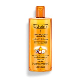 EVOLUDERM - Precious Oil Enhancing Shampoo - 400ml - 96% Natural Origin - Vegan - Made in France