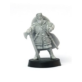 Brother Vinni Viking Warlord Miniature, 28 mm Resin, Grey
