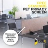 OBEX Free Standing Desk PET Privacy Screen, Table Top Home
