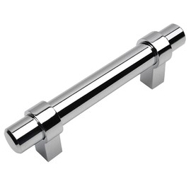 Cosmas® 161-96CH Polished Chrome Contemporary Bar Cabinet Handle Pull - 3-3/4" (96mm) Hole Centers