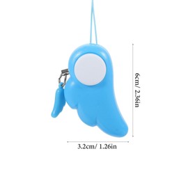 Gadpiparty Personal Alarm for Women Angel Wing Design Portable Safe Alarm Keychain Outdoor Security Alarm Loud Travel Keychain Alarm 130DB