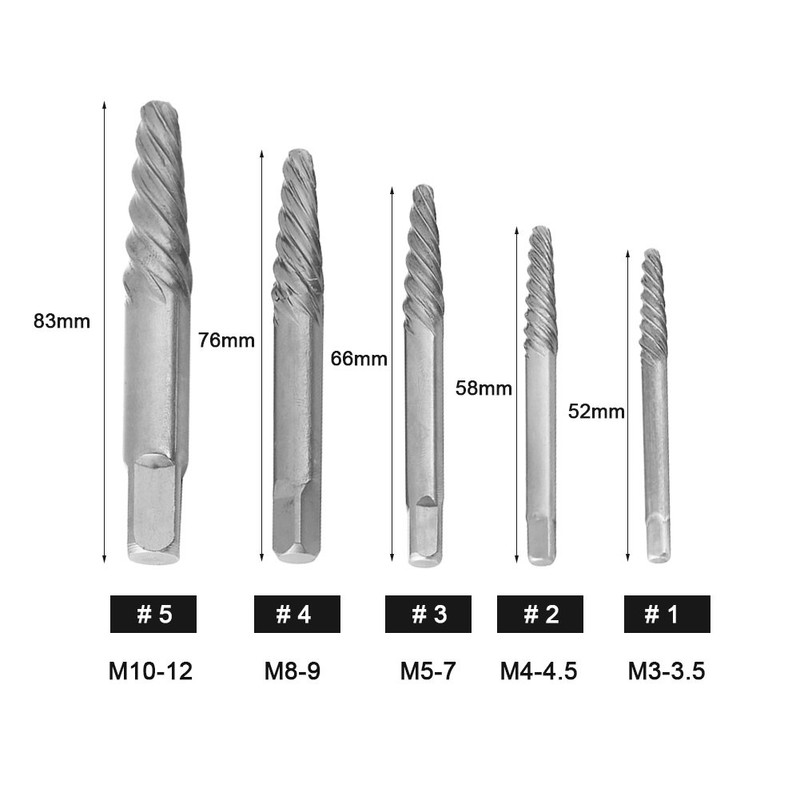 Juego de Extractores de Tornillos, Juego de Extractores de Tornillos