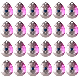 Spinner Blades for Fishing Lure Making Kit, 40pcs Colorful Colorado Blades Lure Making Supplies Hammered Spoon Blades for DIY Spinner Baits Walleye Rig Trout Salmon Bass Fishing