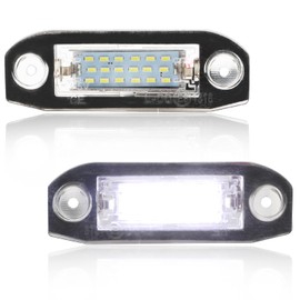 GSOWO LED Number Plate Light for Volvo C30 C70 S40 S60 S80 V50 V60 V70 XC60 XC70 XC90, [Durable & Efficient] High Quality Can-Bus Error Free 18 SMD Number Plate Light, Pack of 2