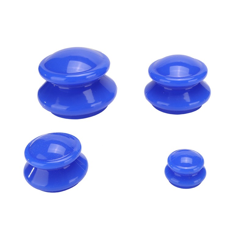 4pcs Silicone Vacuum Cupping Moisture Absorber Ventouse Anti Cellulite Therapy
