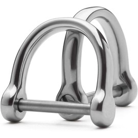 [TISUR] Key Car Motorcycle Keychain D-Ring for Smart Key Key Key Stainless Steel Polished Surface Anti-Lost Easy Installation (L)