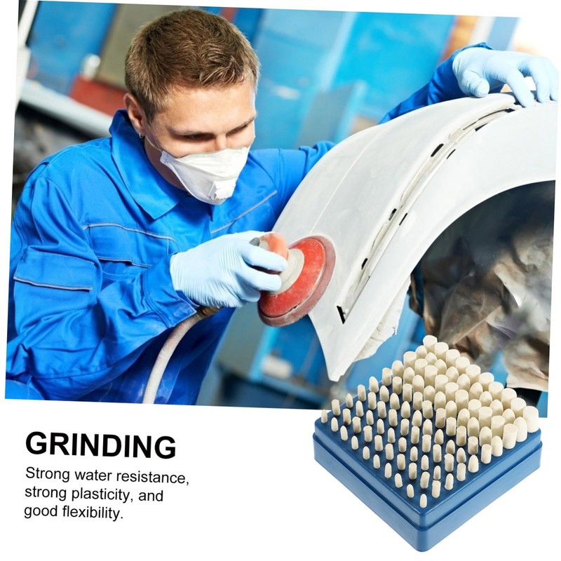 Mobestech 100pcs Wool Felt Polishing Bits Versatile Grinding and Buffing