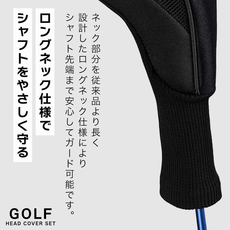(Set of 3) Head Cover, Head Cover, Golf Cover, Driver,