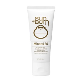 Sun Bum Mineral SPF 30 Sunscreen Lotion | Vegan and Hawaii 104 Reef Act Compliant (Octinoxate & Oxybenzone Free) Broad Spectrum Natural Sunscreen with UVA/UVB Protection | 3 Oz