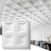 Art3d Drop Ceiling Tiles 24x24, 12 Sheets PVC Decorative Glue