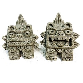 Kubakasaya Shisa Figurine Okinawa Souvenir Entrance Pair Arch Shisa Good Luck Feng Shui Evil Protection Lucky Ryukyu