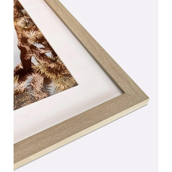 EKMAX 20x24 Picture Frame in Oak Wooden Color with 16x20