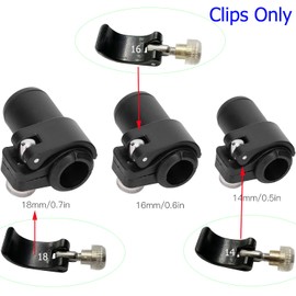 DraCra 6 Pack Trikking Poles Clamp Replacement External Quick Flip Lock Fastener Buckle Clip with Nut Screws for Hiking Pole Walking Stick Camping Mountaining Backpacking Outdoor Repair Spare Parts