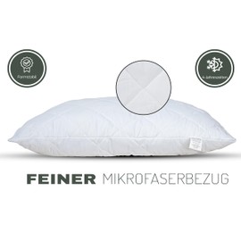 livessa Kopfkissen/Kissen 80x80 (2er Set) - Schlafkissen, Bettkissen, Pillow, waschbar, Ultra weich, atmungsaktiv, Hypoallergen, Obermaterial: Mikrofasergewebe, Innenmaterial: Hohlfaser…