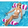 Inflatable Pool Hammock/Pink Pool Float/Pool Inflatables for Adults, 4 IN