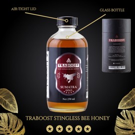 Traboost Stinglees Bee Honey from Sumatra Indonesia GOLD (Sweeter) | 250 ML