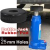Hydraulic Bottle Jack Slotted Adapter Pad Rubber Protection 25mm Hole