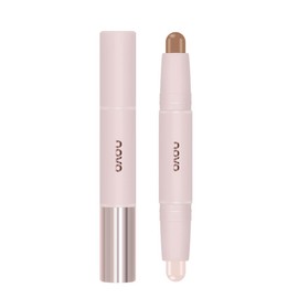 UNYOKE Highlight Shading Stick 3D Double Head Highlight Stick Correction Nose Shadow Shadow Silhouette Part Natural Contour Makeup Pearl Luster 3D Multi Stick Multi-Function Makeup 02# Natural Color