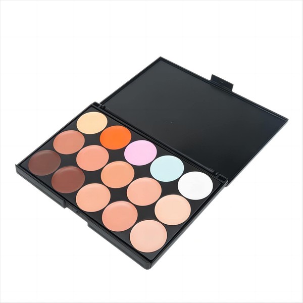 YARLADY 15 Colors full coverage concealer Palette,Contouring Cream,Contouring Foundation Concealer