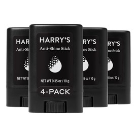 Harry's Anti-Shine Stick for Oily Skin - (4 Pack) 0.35 oz - Controls and Absorbs Oil for Matte Finish - Facial Skin Care for Men
