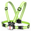 ZAPLIT Running Chest Light 500LM USB-C Hi Vis Vest 2-Colour