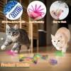 Pack of 40 Cat Spring Toy Set, Colourful Spiral Cat