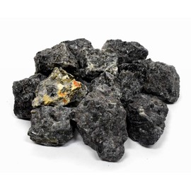 Indigo Gabbro/Blizzard Stone Rough Specimens Natural Mystic Merlinite Gemstone Crystal Mineral Raw for Cabbing- Madagascar (30PCS)