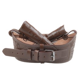 Hulara Genuine Leather Western Gun Belt Concealed Carry Gun Holster Belt for Men Women Cowboy Costume Revolver Holster Pistol Tactical Hoslter