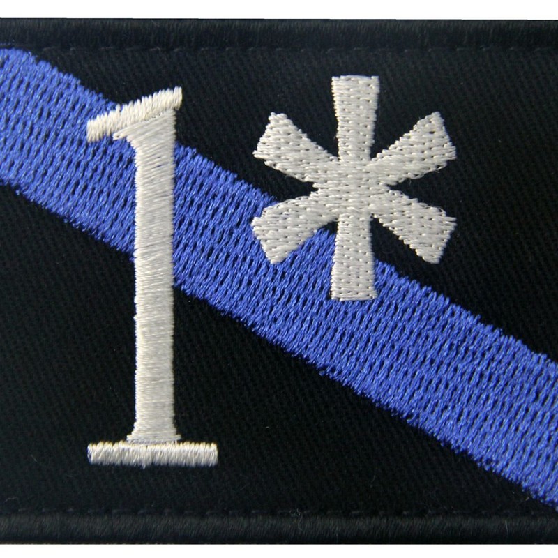 Firefighter Patch One Ass to Risk 1 Thin Blue Line